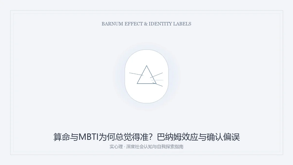 算命与MBTI巴纳姆效应认知解析图卡