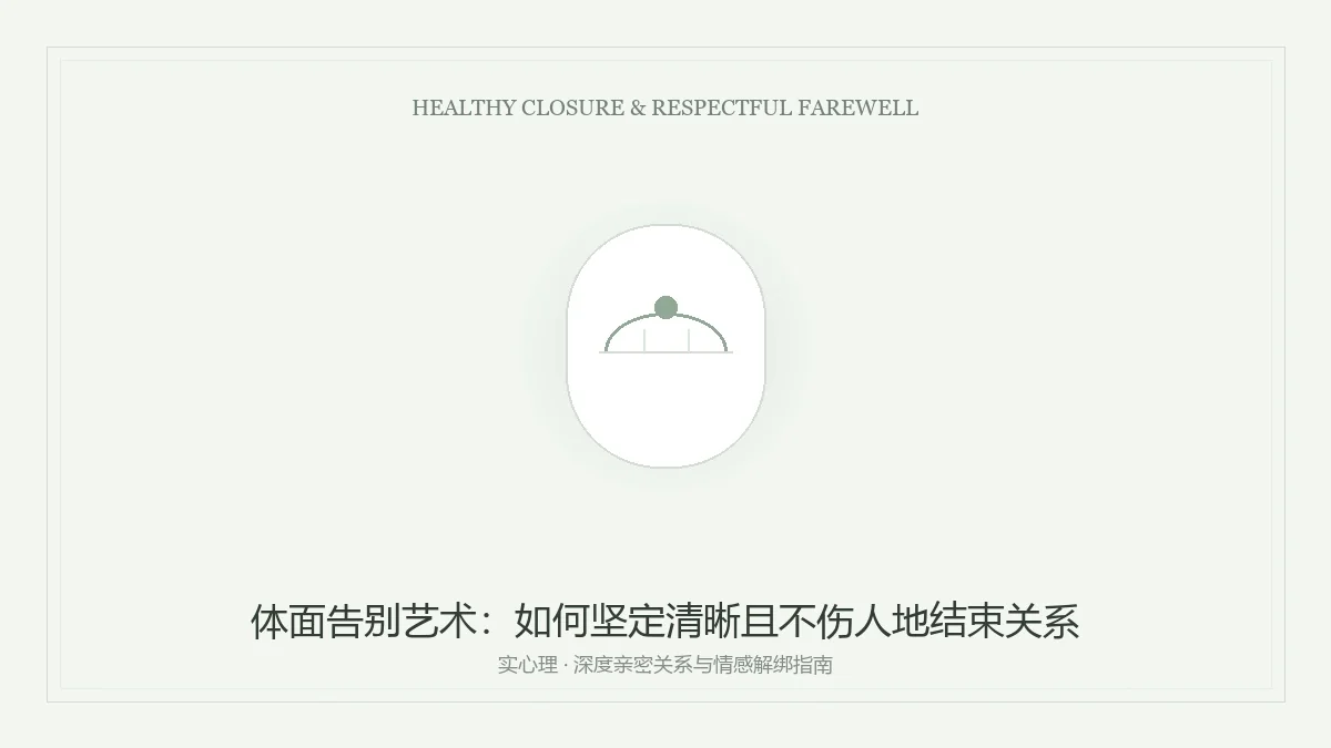 体面告别与亲密关系健康解绑图卡