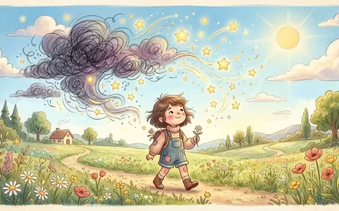 化解过度担忧与不确定性焦虑思维反刍卡通场景插画
