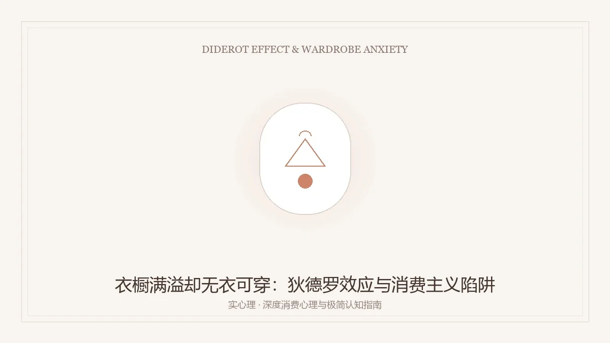 衣橱满溢却无衣可穿之狄德罗效应与极简认知图卡