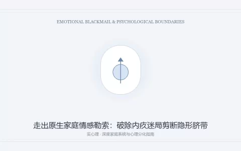 原生家庭情感勒索走出与心理分化指南图卡