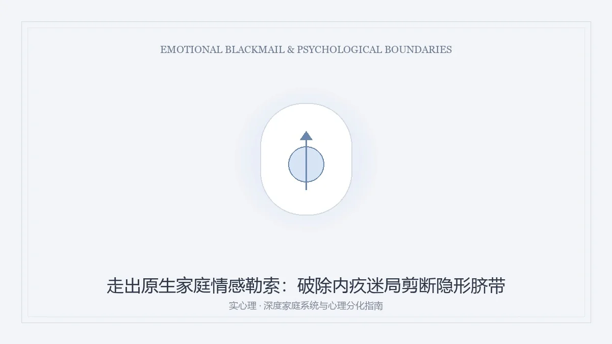原生家庭情感勒索走出与心理分化指南图卡