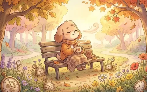 摆脱时间贫困与重构时间富足感卡通场景插画